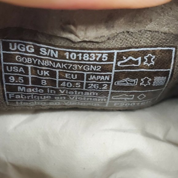 Ugg Womens Adley Perf 1018375 Gray Slip On Sneakers Size 9.5 - Picture 8 of 8